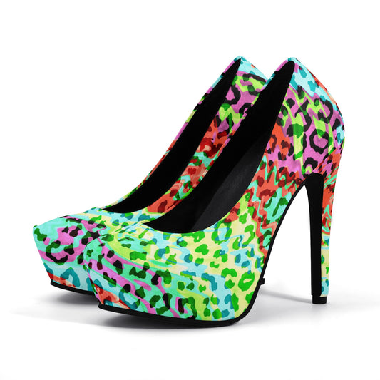 Candy Cat Ladies Stinger Platform Pumps