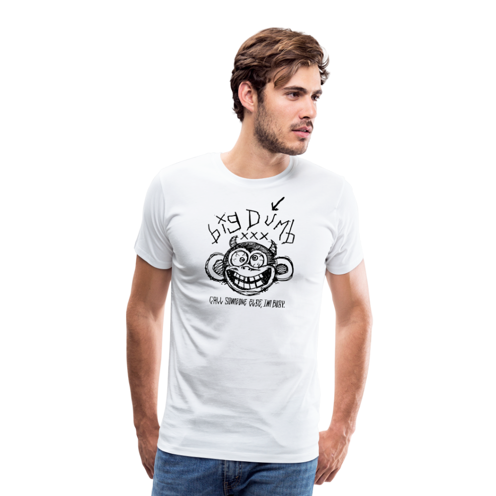 Big Dumb Ape Men's Premium T-Shirt - white