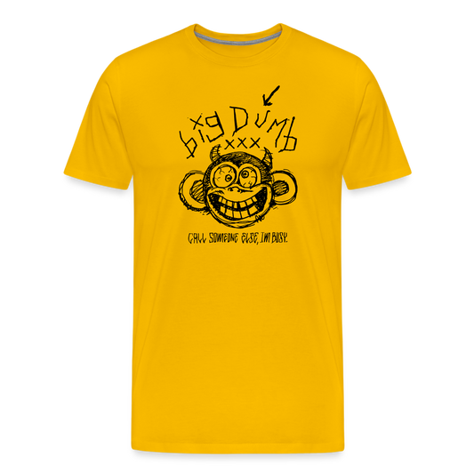 Big Dumb Ape Men's Premium T-Shirt - sun yellow