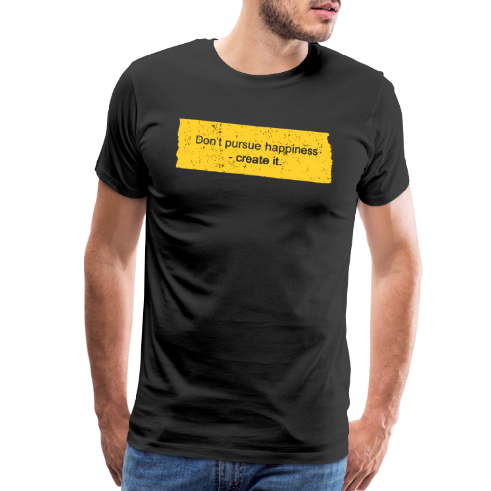 Happiness Men's Premium T-Shirt - black