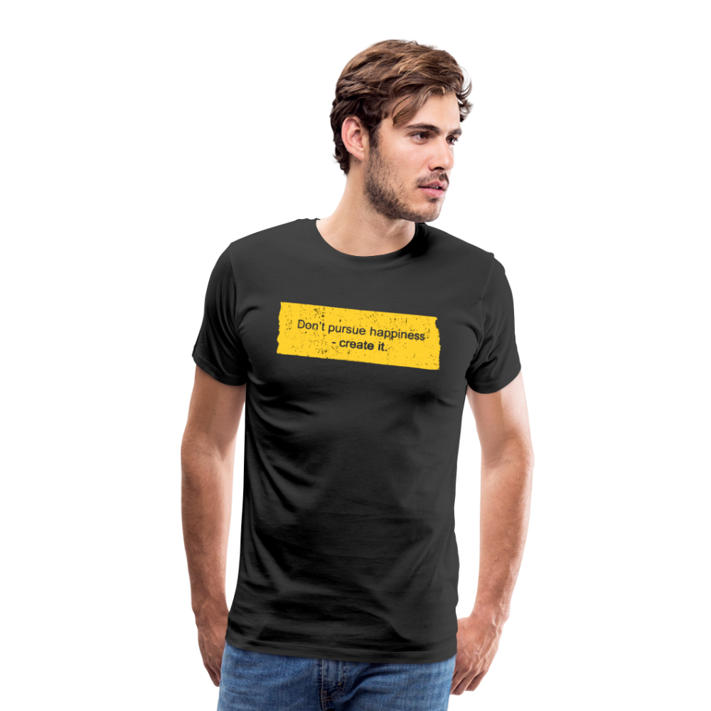 Happiness Men's Premium T-Shirt - black