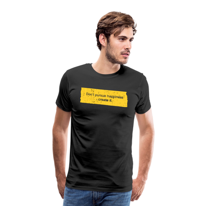 Happiness Men's Premium T-Shirt - black