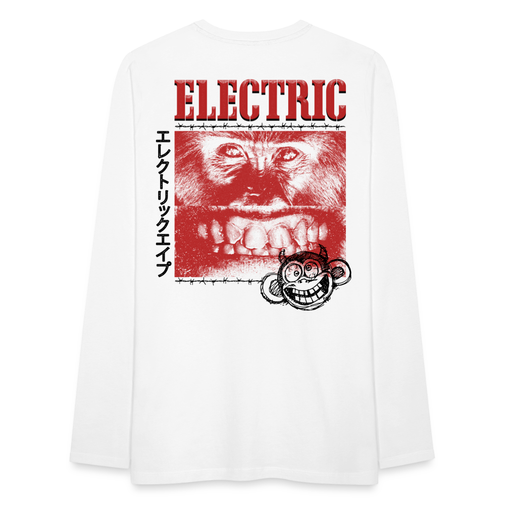 Eye2eye 4 location print Unisex Premium Long Sleeve T-Shirt - white