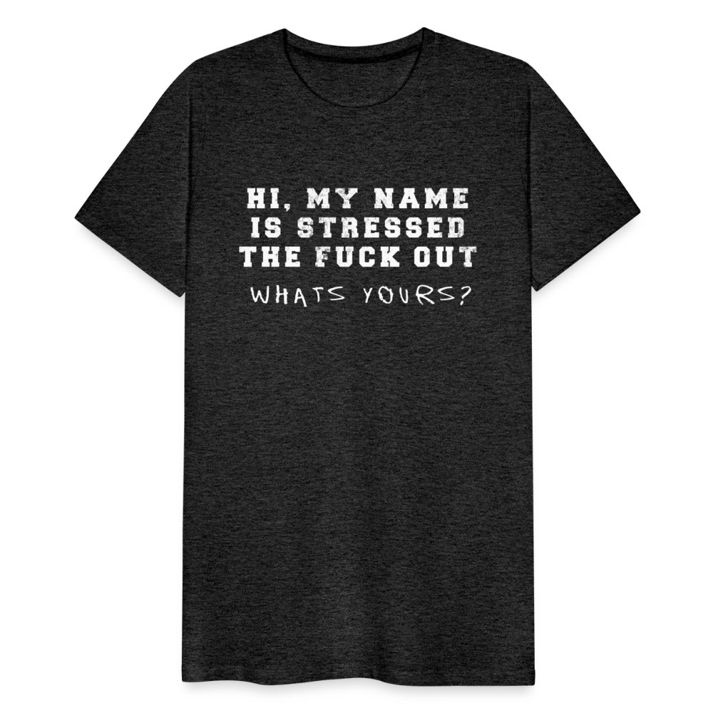 Stressed Men's Premium T-Shirt SSM* - charcoal grey