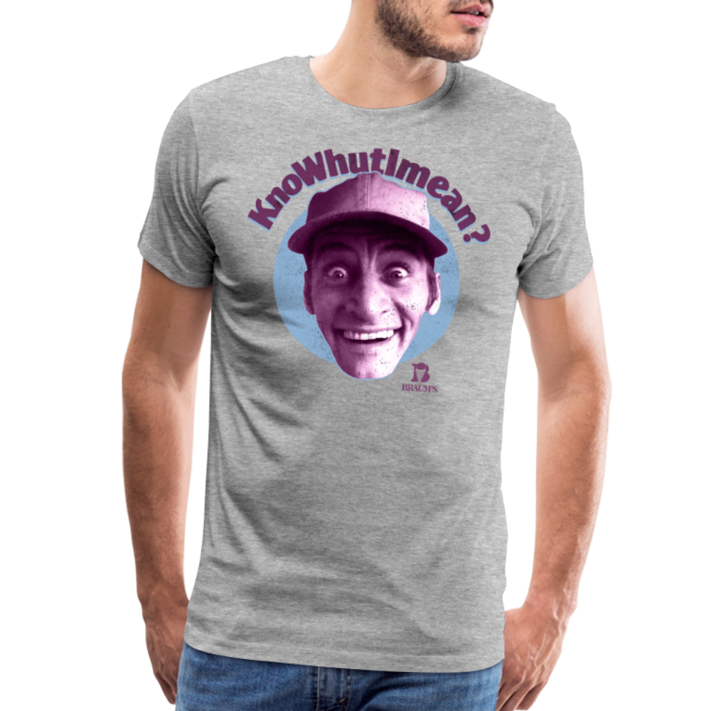 Knowhutimean? Men's Premium T-Shirt SSM* - heather gray