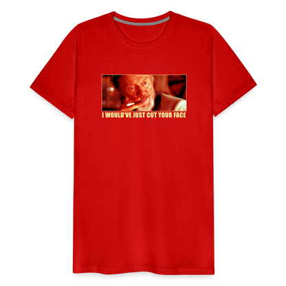 Cut Your Face Men's Premium T-Shirt SSM* - red
