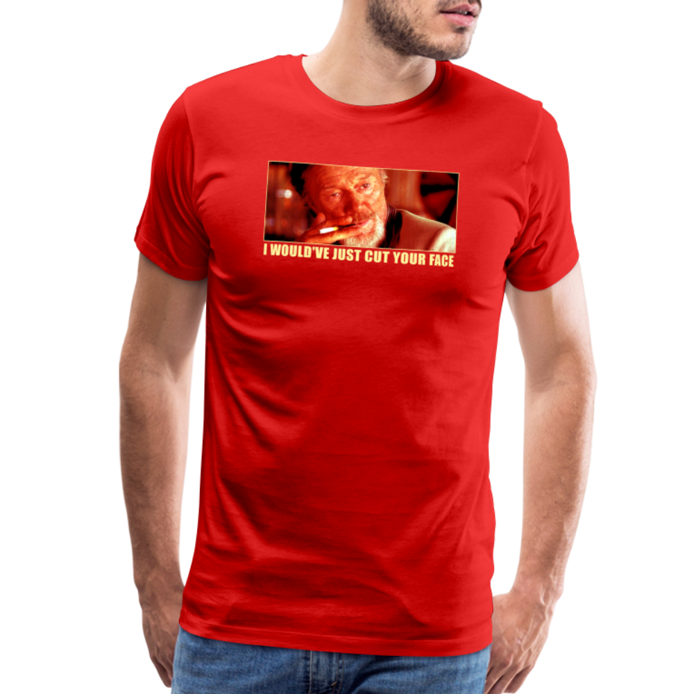 Cut Your Face Men's Premium T-Shirt SSM* - red