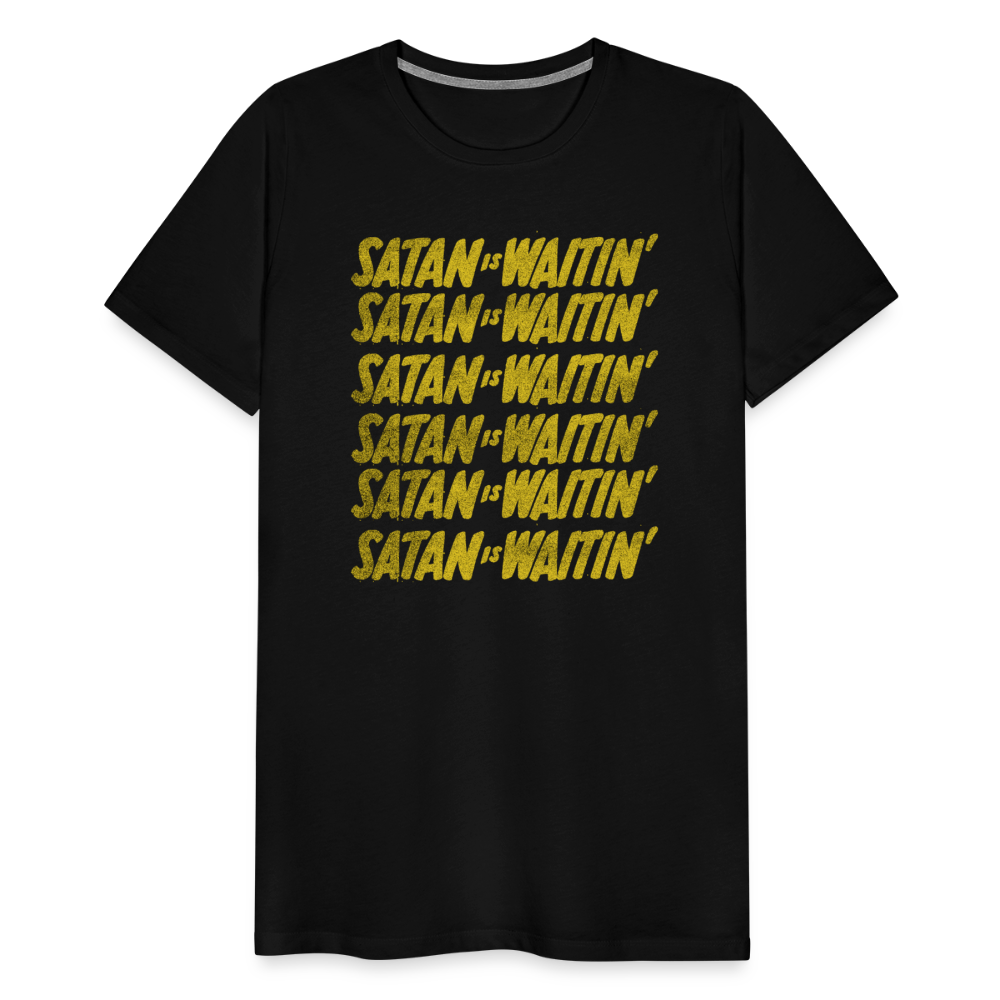 Waitin' Men's Premium T-Shirt SSM* - black