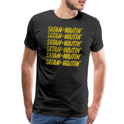 Waitin' Men's Premium T-Shirt SSM* - black