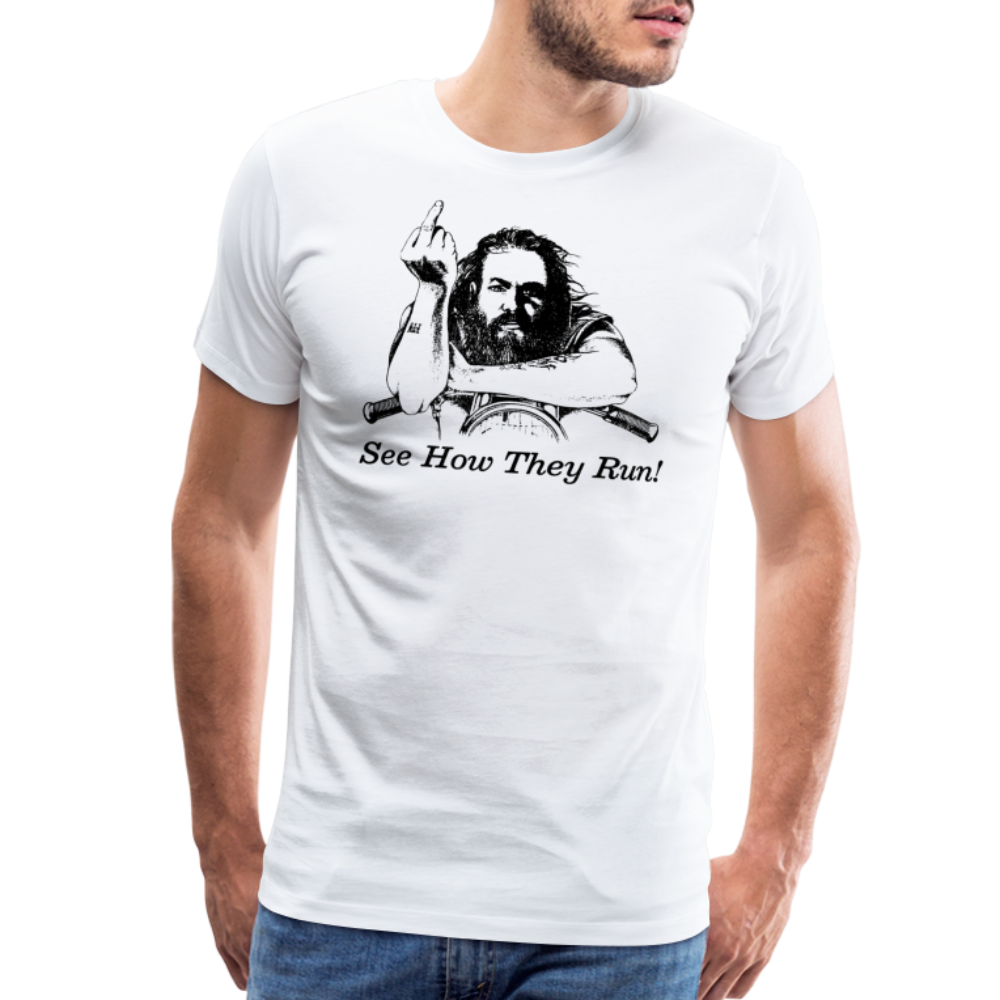 THEY RUN Men's Premium T-Shirt SSM* - white