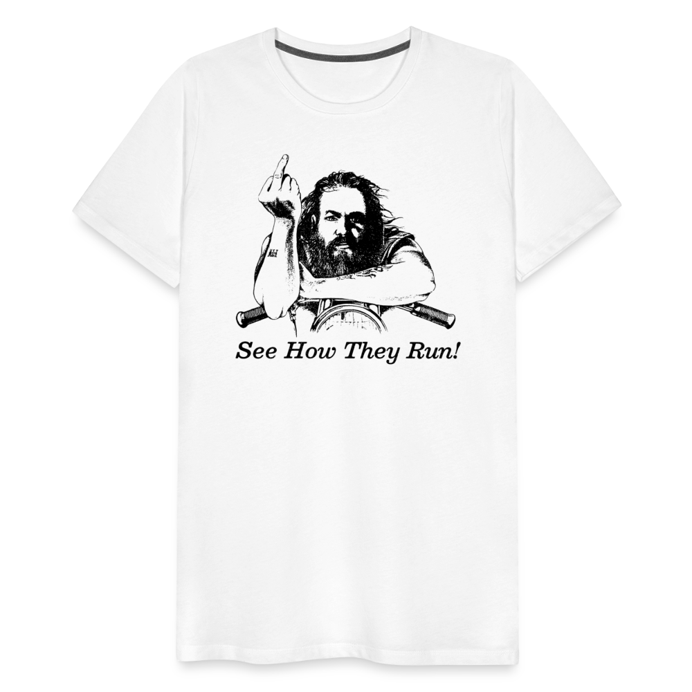 THEY RUN Men's Premium T-Shirt SSM* - white