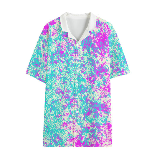 Static Addict Dudes Button Down Hawaiian Shirt