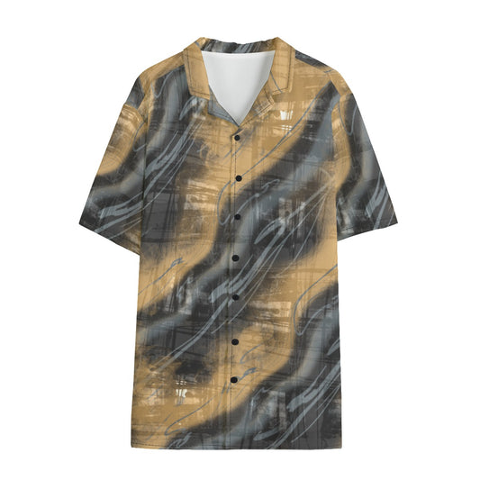 Caramel Fog Dudes Button Down Hawaiian Shirt