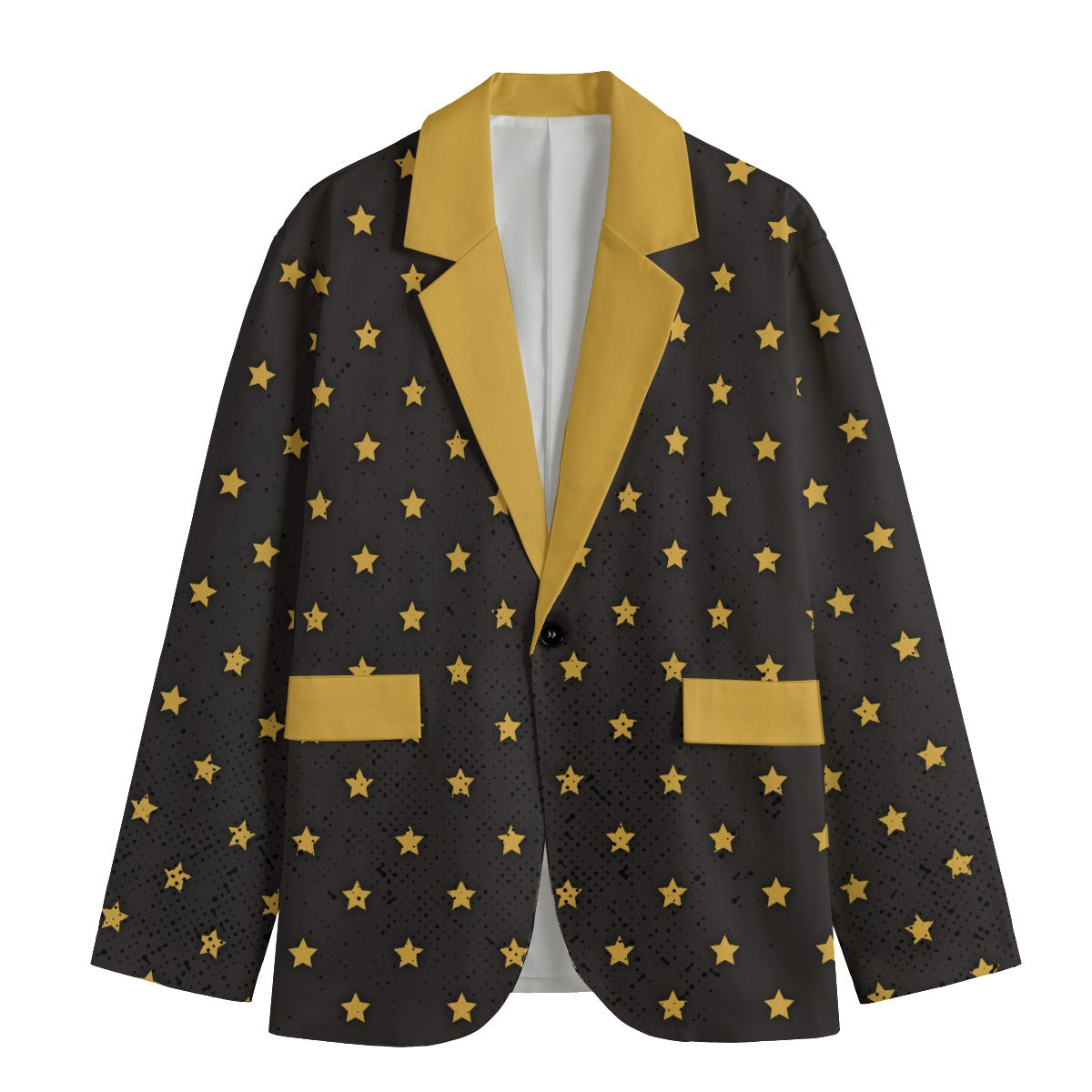 Rockstar Dudes Cotton Flat Lapel Blazer | 245GSM Cotton