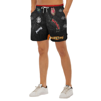 Shovel Face Dudes Drawstring Chill Gym Shorts