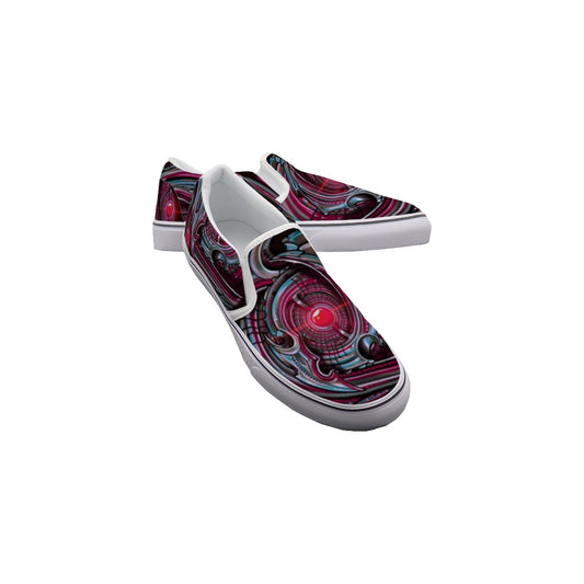 Silver BioMech Men's Slip On Sneakers