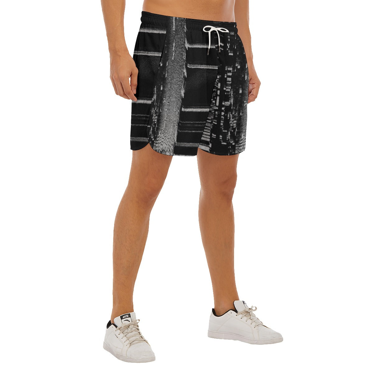 Static Rewind Dudes Drawstring Chill Gym Shorts