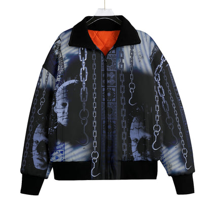 Raiser Knitted Fleece Lapel Bomber Jacket