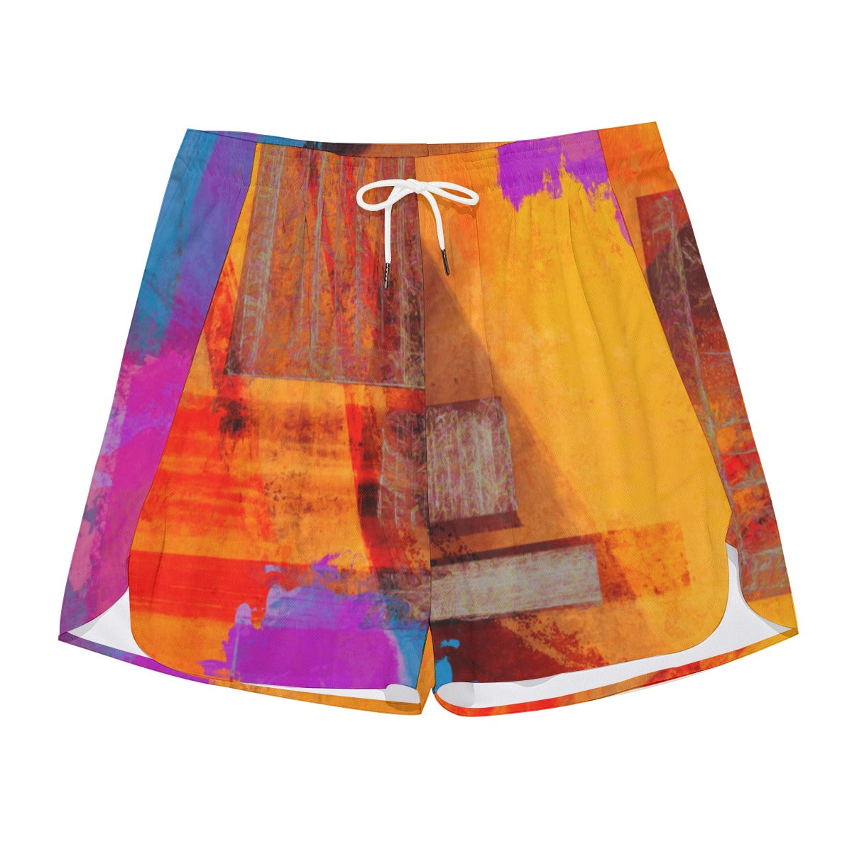 NY Gouache Dudes Drawstring Chill Gym Shorts