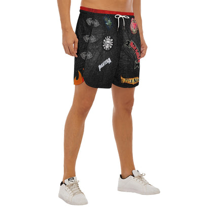 Shovel Face Dudes Drawstring Chill Gym Shorts