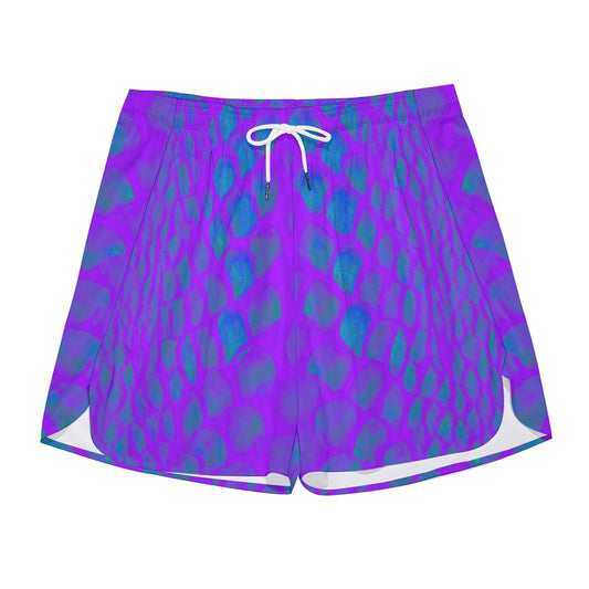 Purple Python Dudes Drawstring Chill Shorts