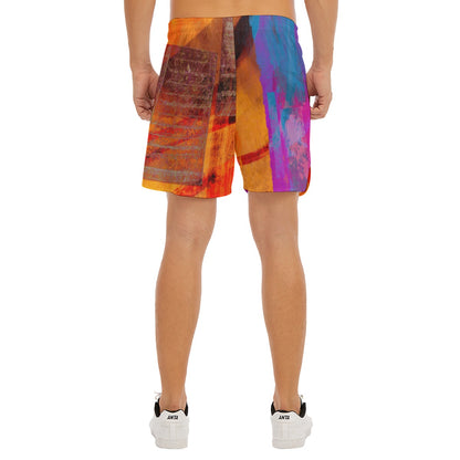 NY Gouache Dudes Drawstring Chill Gym Shorts