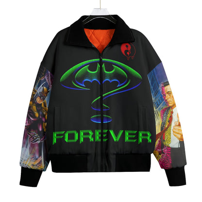 Forever Knitted Fleece Lapel Bomber Jacket
