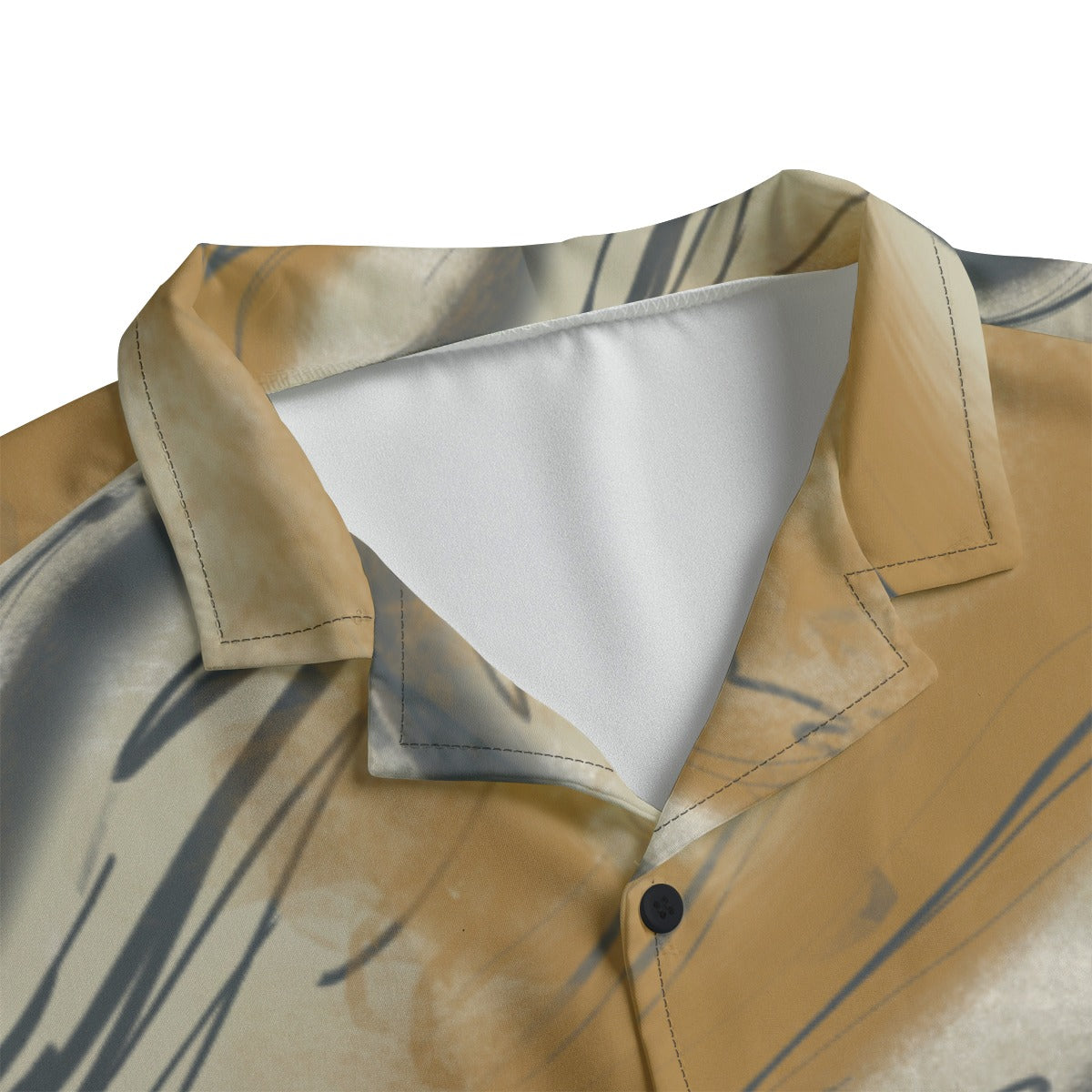 Creamy Caramel Fog Dudes Button Down Hawaiian Shirt