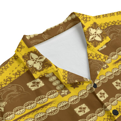 Mustard Maverick Dudes Western Button Down |115GSM Cotton poplin