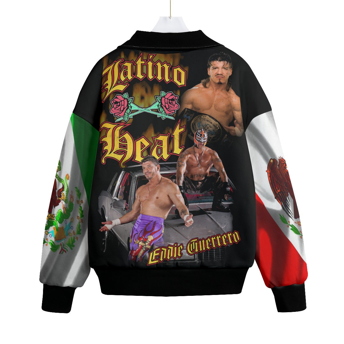 Latino Heat Knitted Fleece Lapel Bomber Jacket