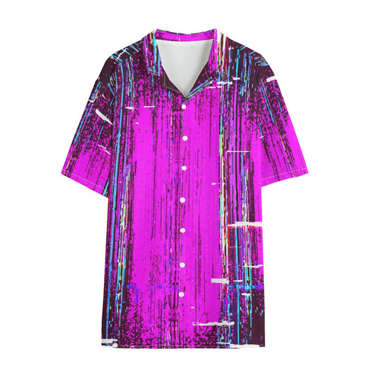 Static Box Dudes Polyester Hawaiian Button Down Shirt