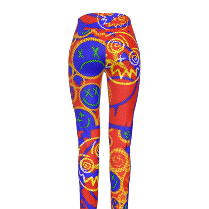 Smiley Pie Ladies High Waist Leggings