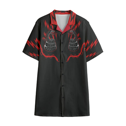 Serpent Lightning Dudes Western Button Down |115GSM Cotton poplin